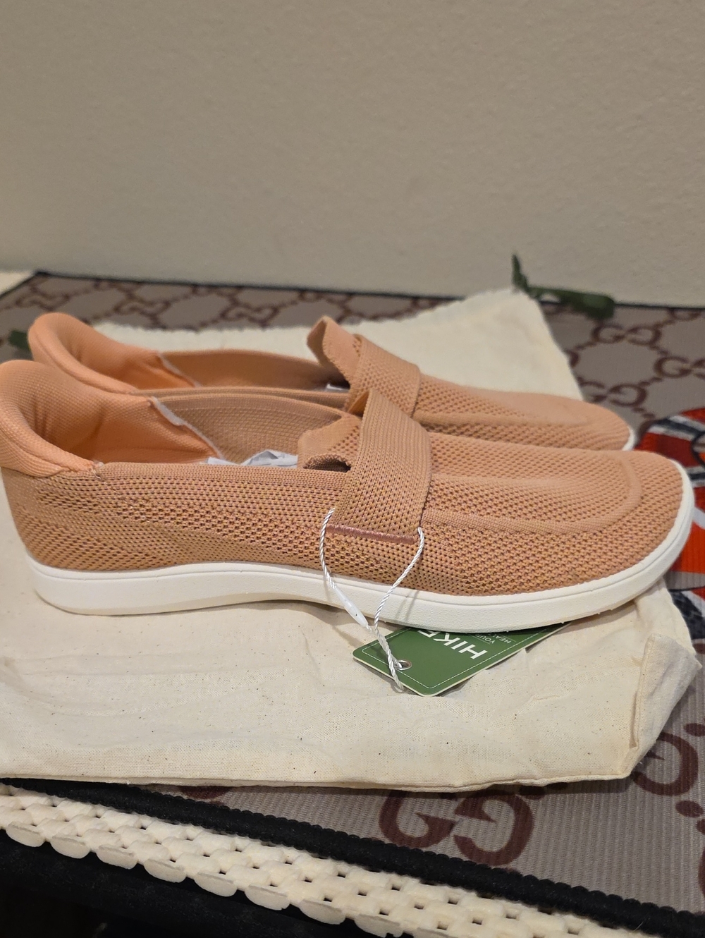 HIKE Slip-On Mesh Sneakers in Peach Size US 8 - Picture 6 of 6